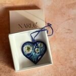 Art heart charm